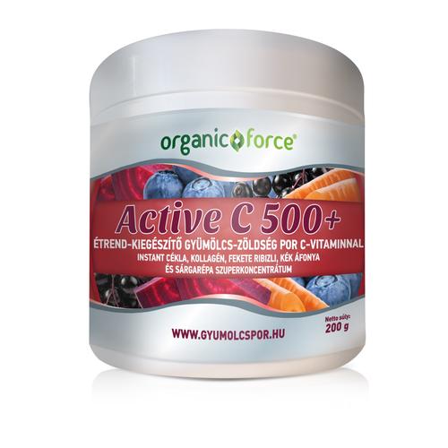 Image of Active C 500+ szuperkoncentrátum 200 g - organic force