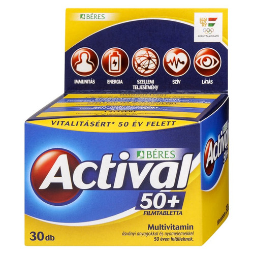 Image of Béres Actival 50+ filmtabletta – 30db